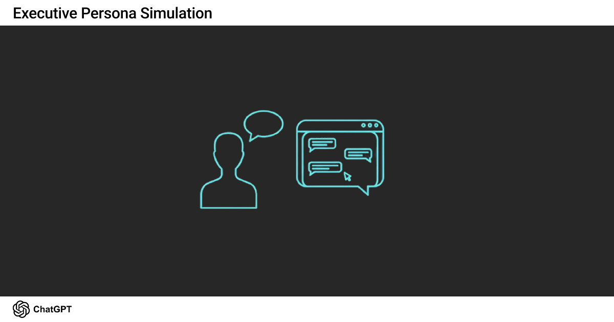 Executive persona simulation for meeting preparation